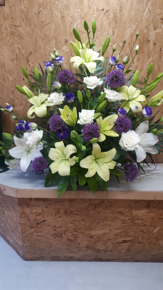 Composizione Tulipano Blu Fiori Bergamo